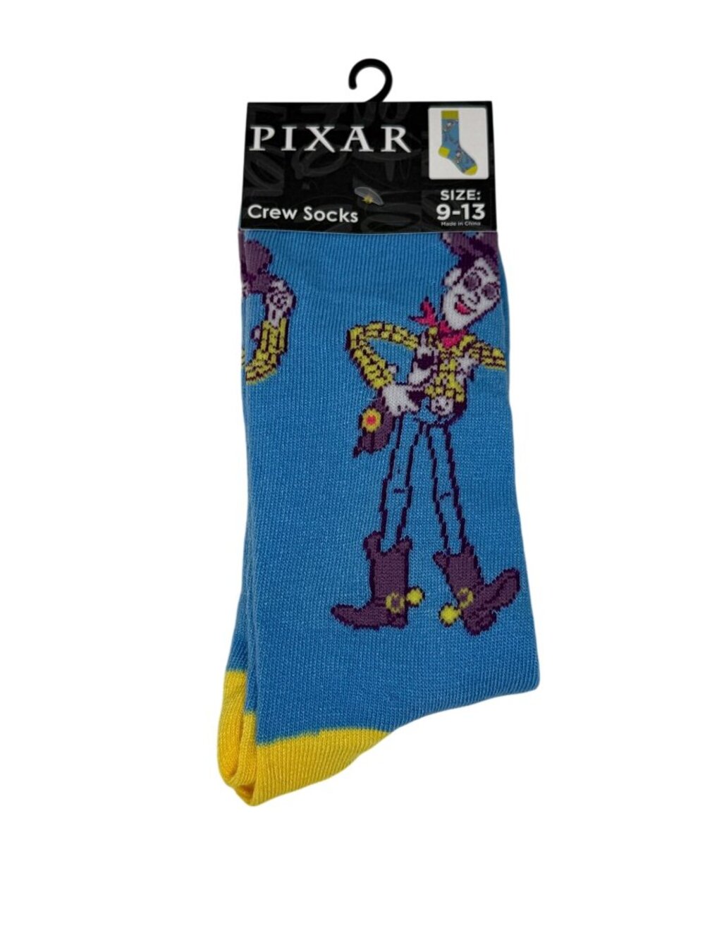 Disney Pixar Toy Story Woody Crew Socks Mens 9-13 Character NWT